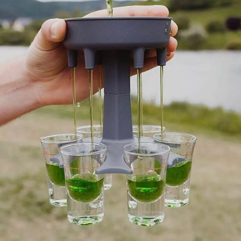 Porta Drinks - Shot Dispenser com 6 copos - Tempore Plus