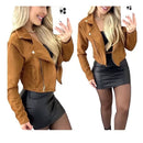 Jaqueta Feminina de Suede Jaqueta Estilosa - Tempore Plus