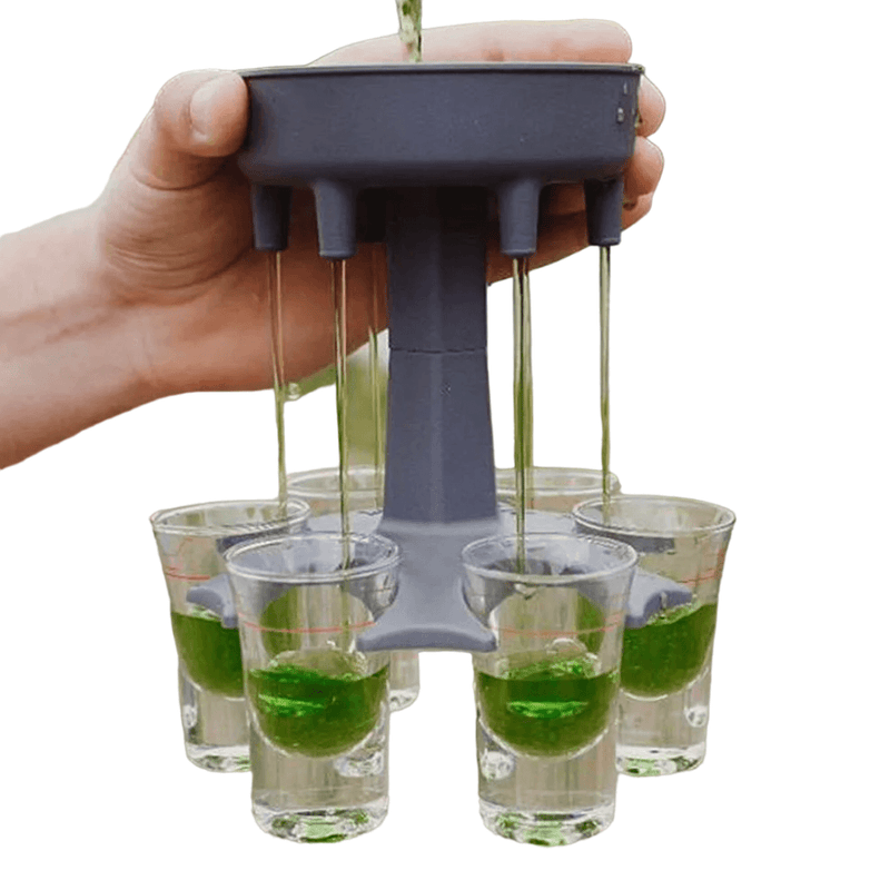 Porta Drinks - Shot Dispenser com 6 copos - Tempore Plus