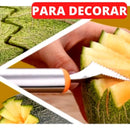 Conjunto de Cortadores de Frutas e Legumes - 3 Peças em Inox - Tempore Plus