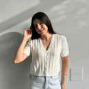 Camisa Thalía – Cropped em Modal Canelado