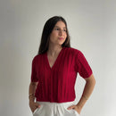 Camisa Thalía – Cropped em Modal Canelado