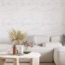 Papel de Parede Adesivo Mármore Branco - 3m - Tempore Plus