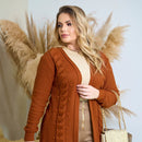 Cardigan Liora Premium – Tricot com Tramas Nobres