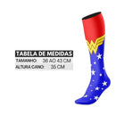 Meião Cano Médio Mulher Maravilha - Bike Cross - Tempore Plus