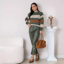 Blusa Olívia – Malha de Lã Soft Listrada